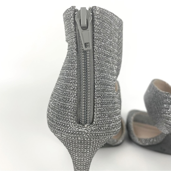 Christian Siriano Special Occasion Heels with Silver Sparkles. Size 8.5 - Picture 7 of 13